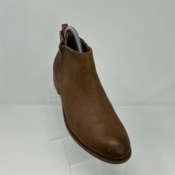 Kork-Ease Women's Slip-On Brown Leather Chelsea Ankle Boots Size 7.5 - Picture 3 of 12